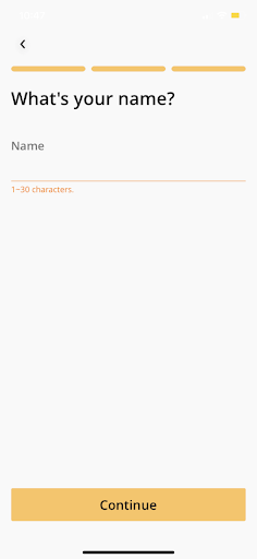 The fourth step of AlfredCamera APP onboarding process