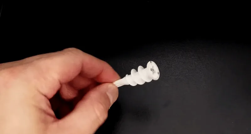 a white plastic plug