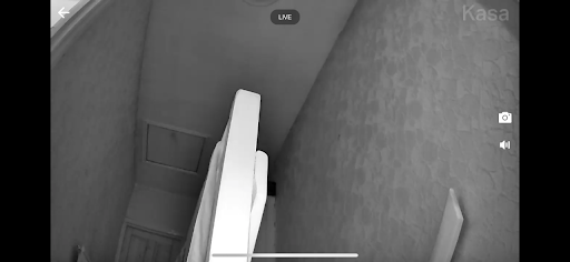 Kasa Camera Motion tracking - the camera sits in its default position.