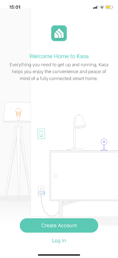 kasa onboarding step - welcome page
