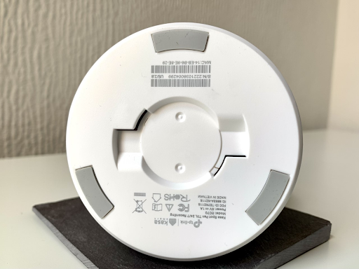 The underside of the Kasa Spot Pan Tilt camera