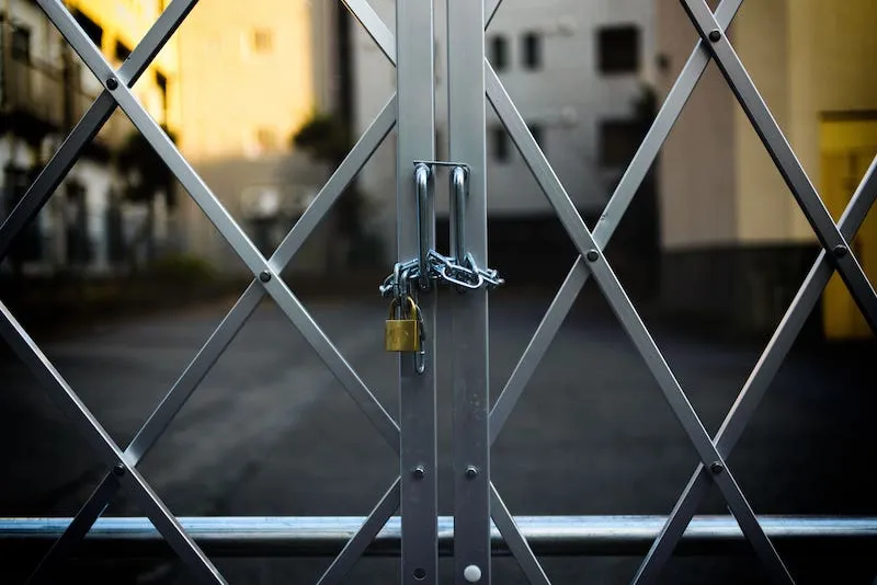 a back door is locked