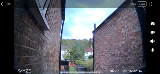 Wyze Cam Pan v2 livestream in 360p